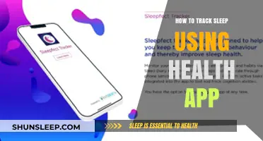Tracking Sleep: Using the Health App