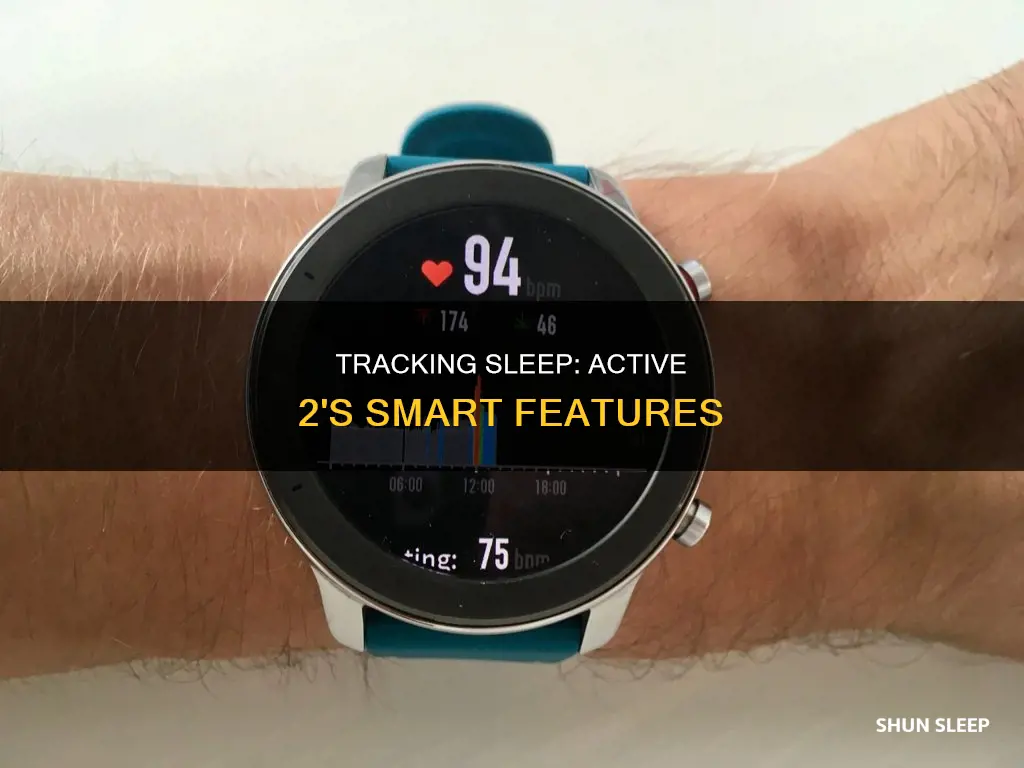 how to track sleep with active 2