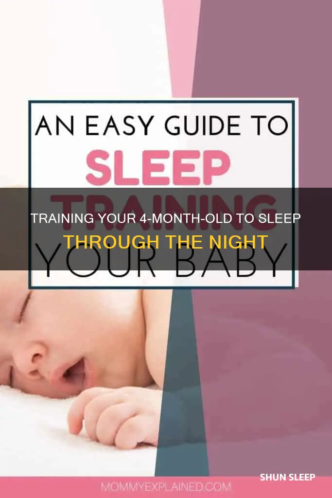 how to train 4 month old to sleep
