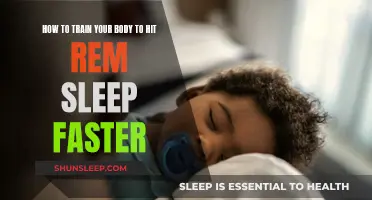 Training Body and Mind for Faster REM Sleep