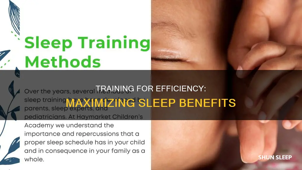 how to train your body to use less sleep
