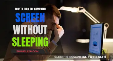 Computer Screen Off, System On: A Guide to Screen-Only Shutdowns