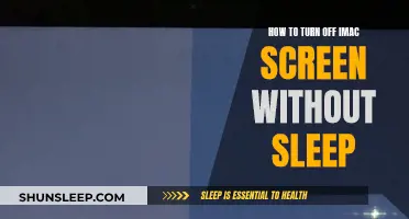 Turning Off Your iMac Screen Without Sending It to Sleep
