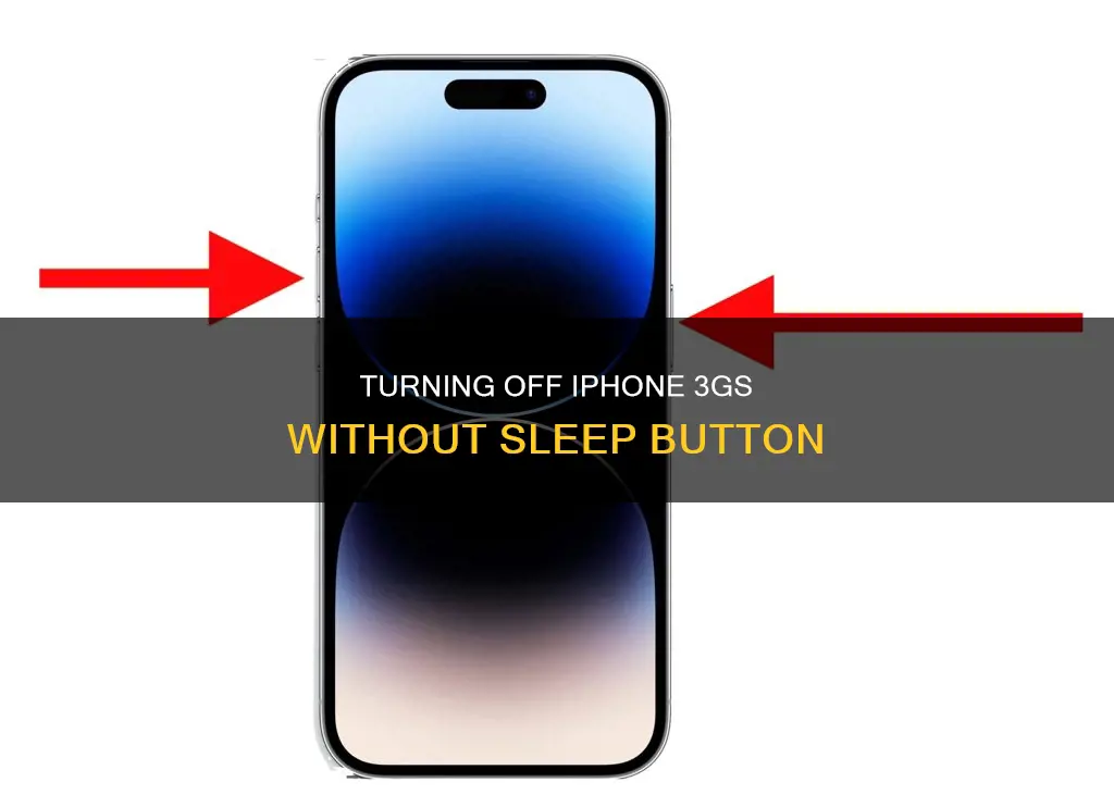 how to turn off iphone 3gs without sleep button