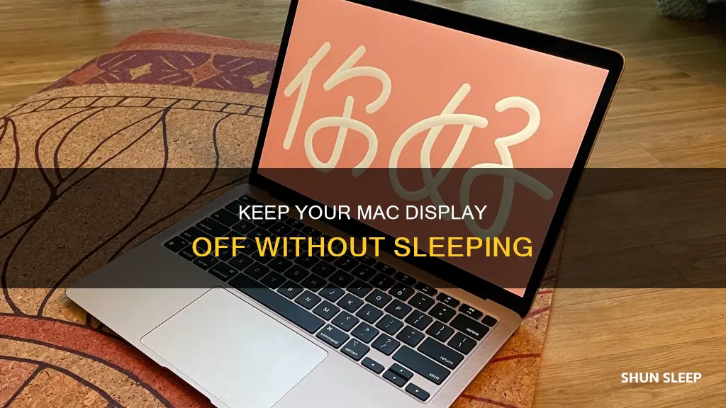 how to turn off mac display without sleep
