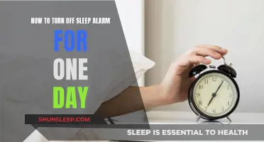 Snoozing Sleep Alarms for a Day: A Quick Guide