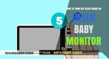 Disable Sleep Mode on Your Hello Baby Monitor: A Quick Guide