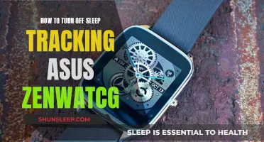 Turn Off Sleep Tracking on Your Asus Zenwatch