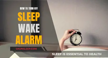 Turning Off Sleep-Wake Alarms: A Simple Guide