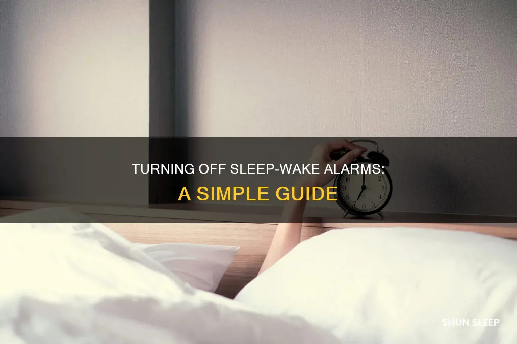 how to turn off sleep wake alarm