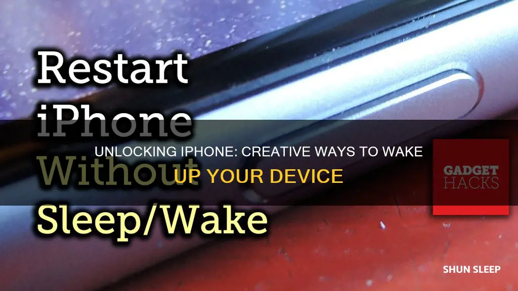 how to turn on iphone without sleep wake button