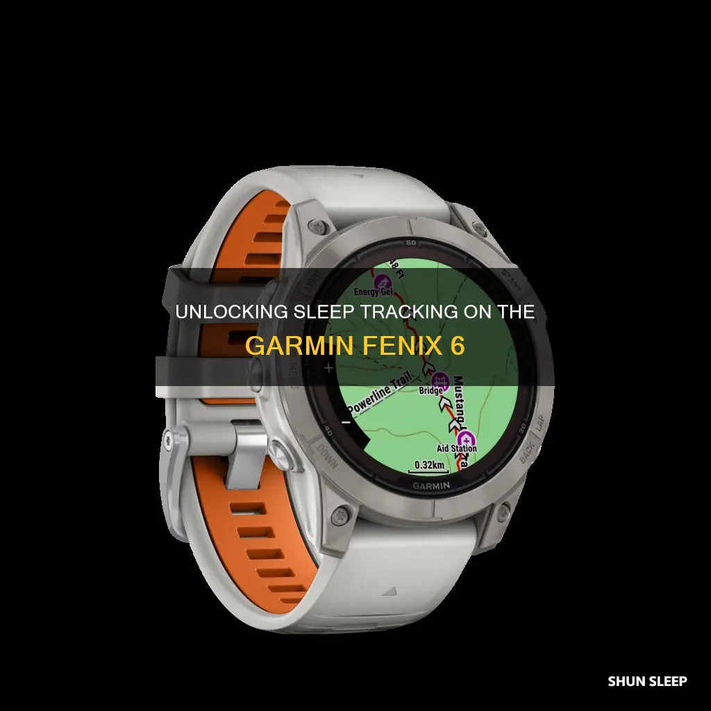 how to turn on sleep tracking garmin fenix 6