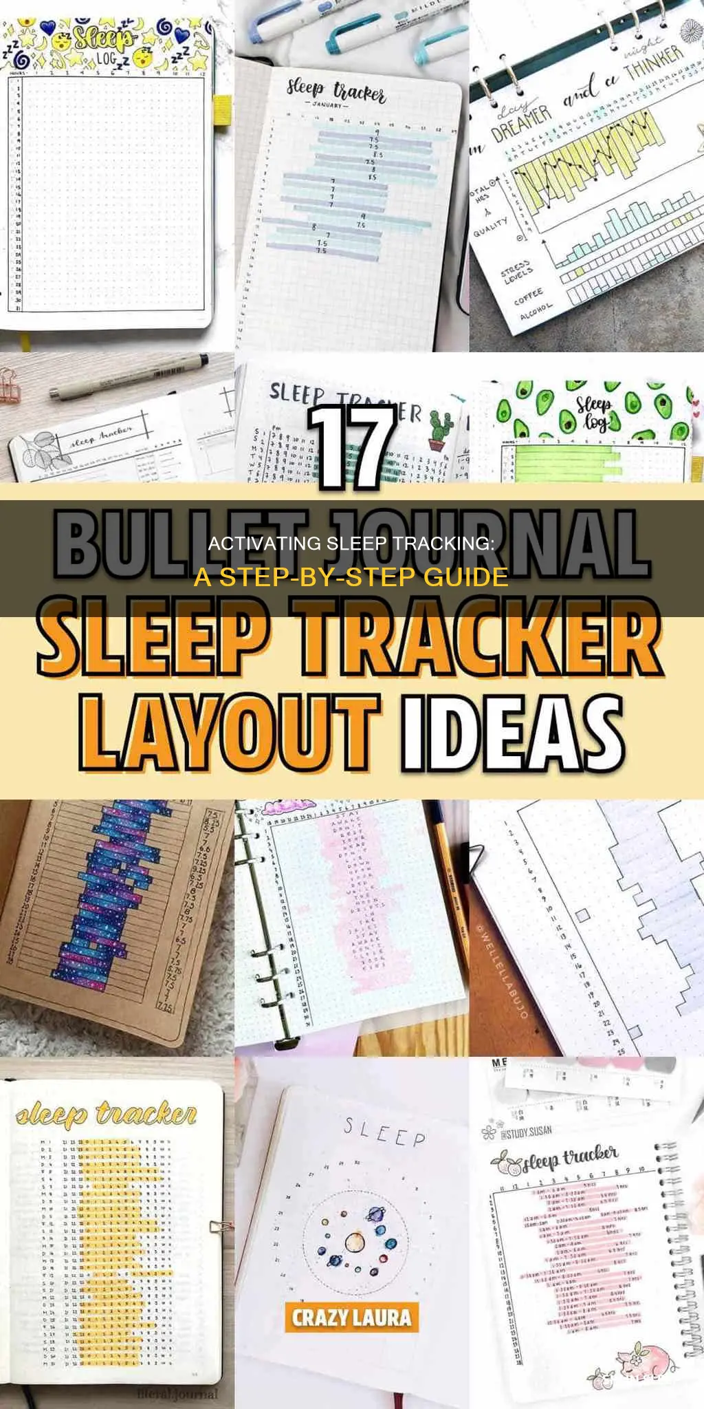 how to turn on sleep tracking