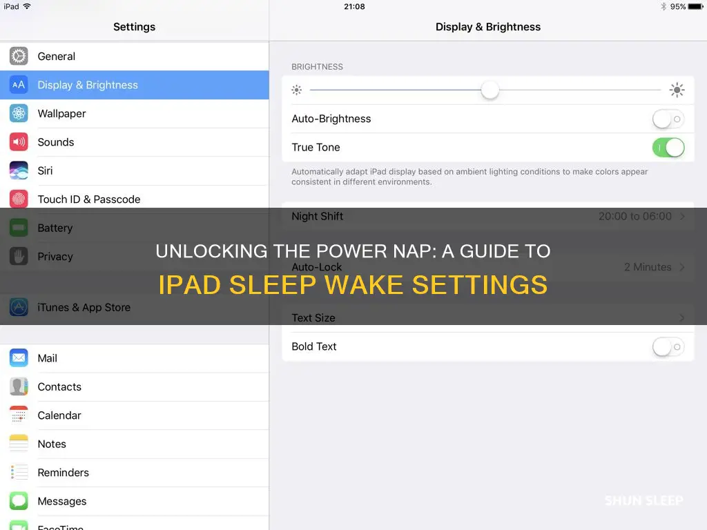 how to turn on sleep wake ipad