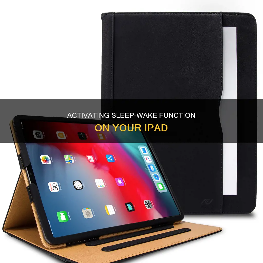 how to turn on sleep wake ipad