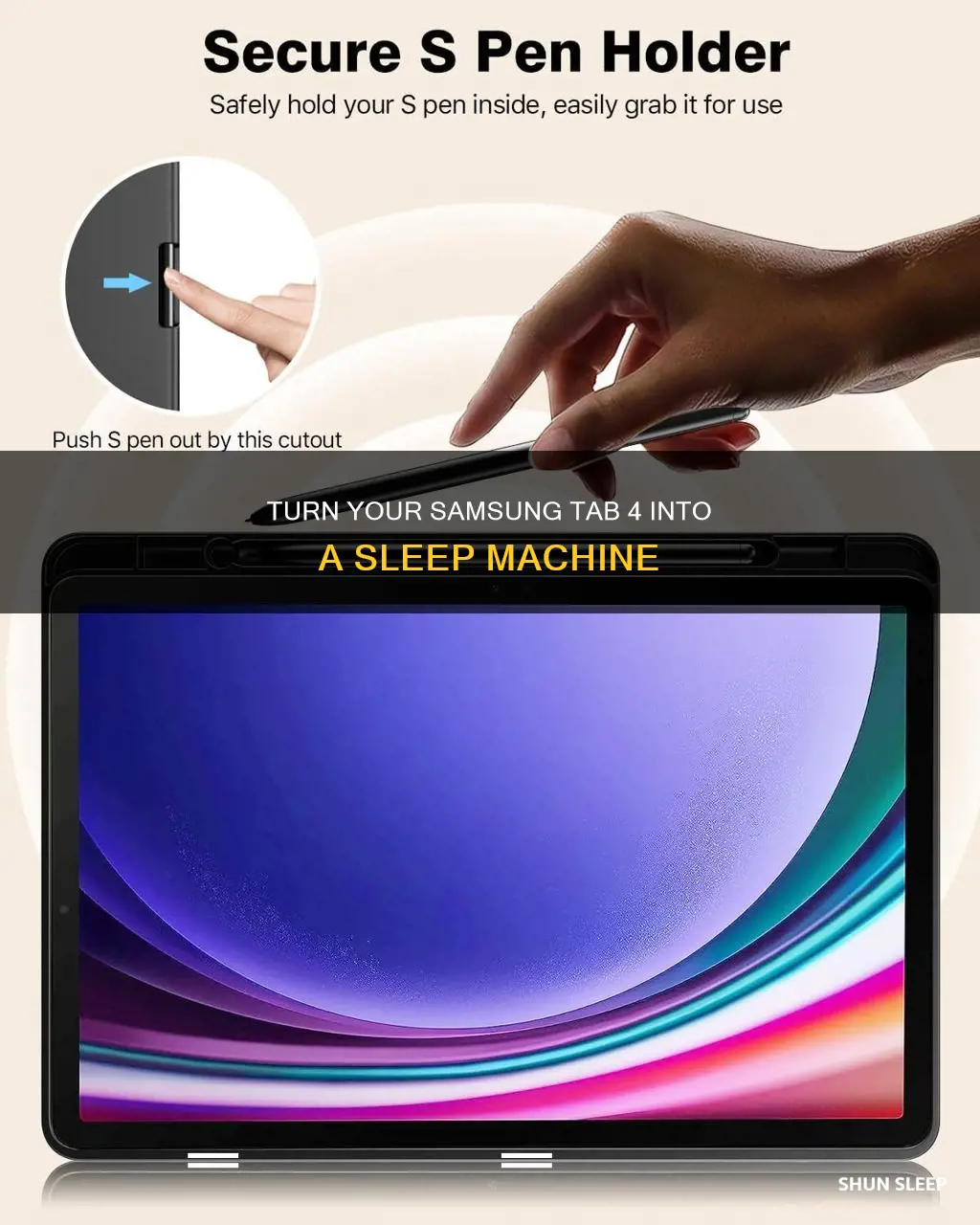 how to turn sleep wake function samsung tab 4