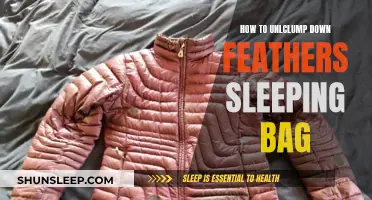 Unclumping Down Feathers: Sleeping Bag Revival