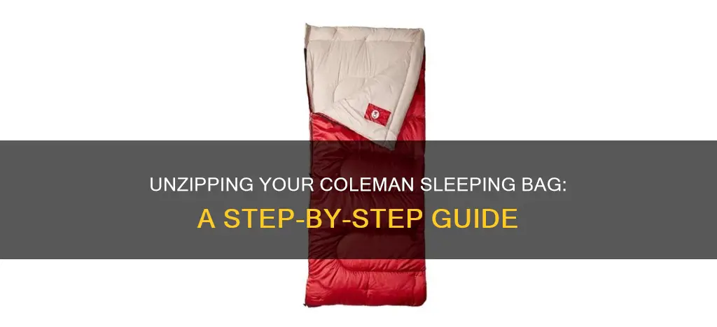 how to unzip a coleman sleeping bag
