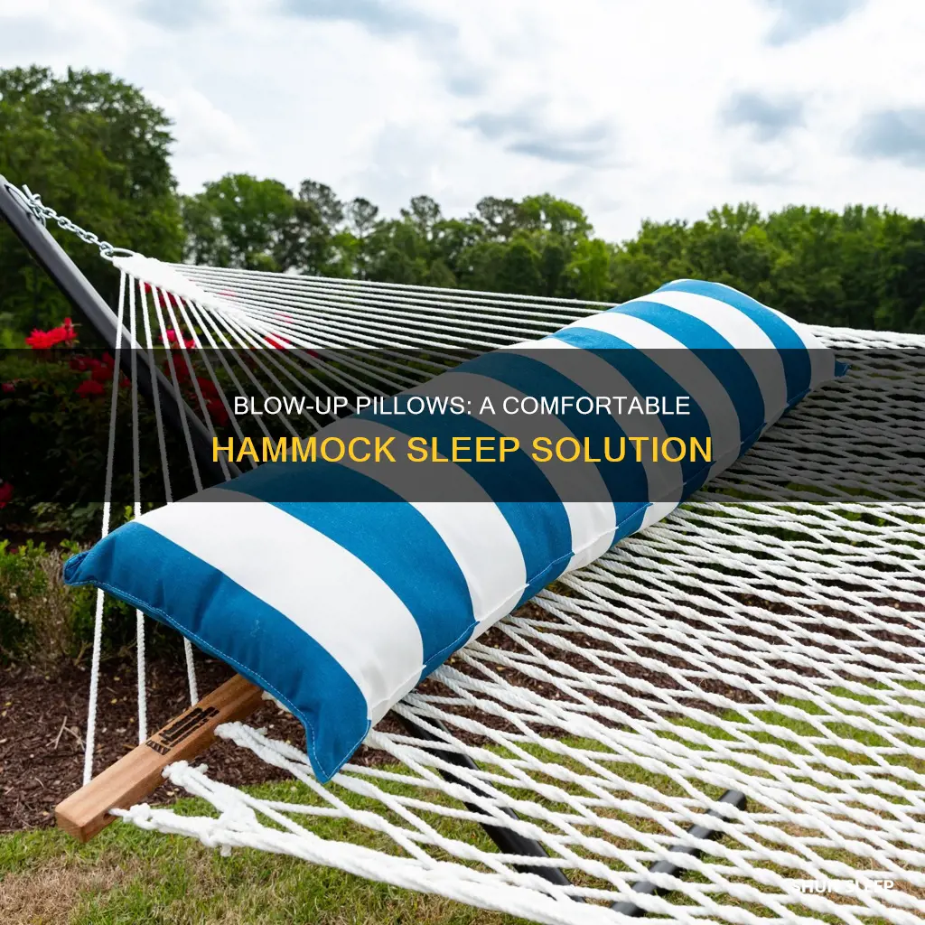 how to use a blow up pillow for hammock sleeping