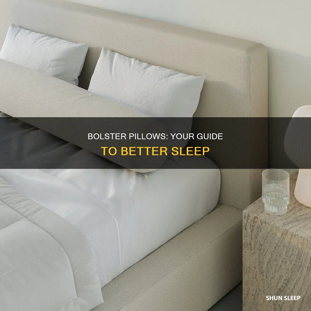 how to use a bolster pillow for sleep