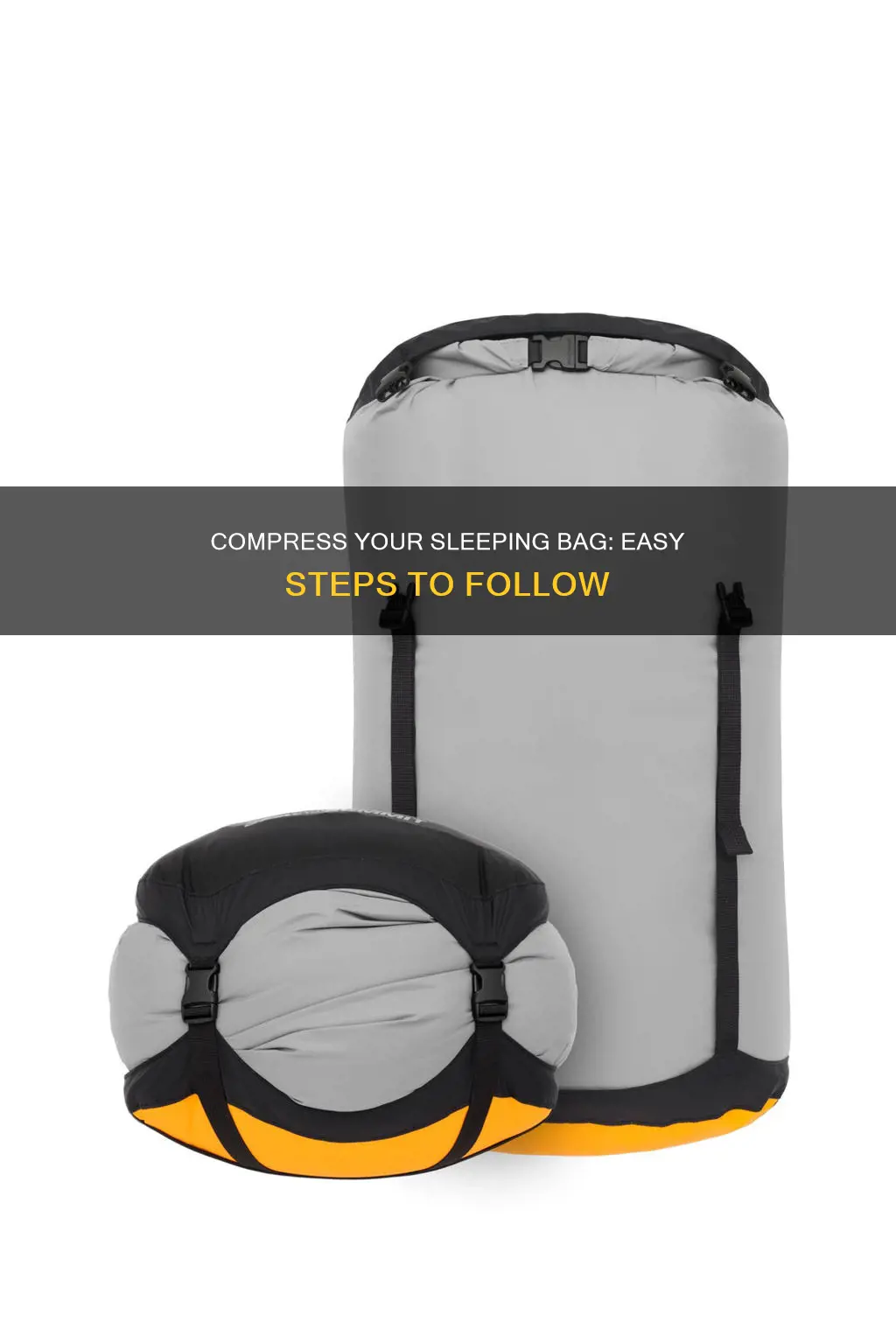 how to use a compression bag for a sleeping bag