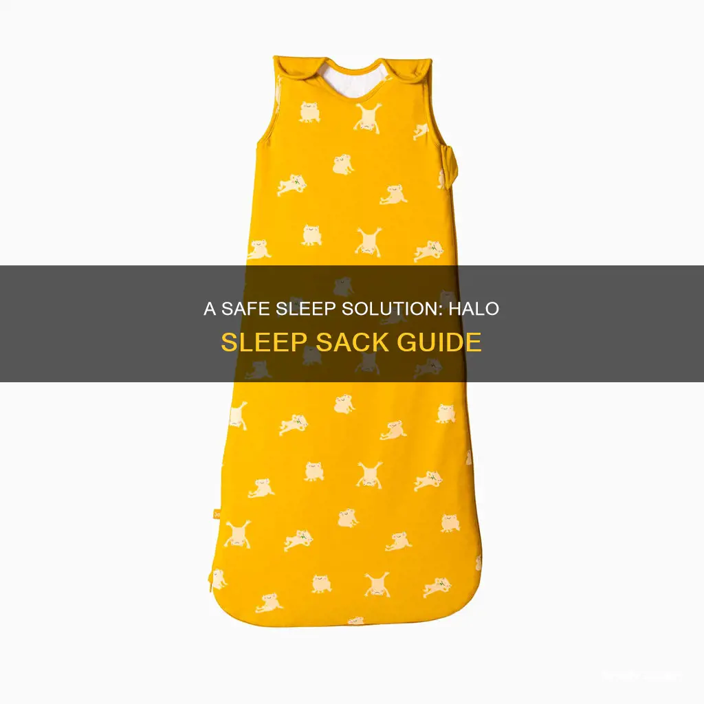 how to use a halo sleep sack