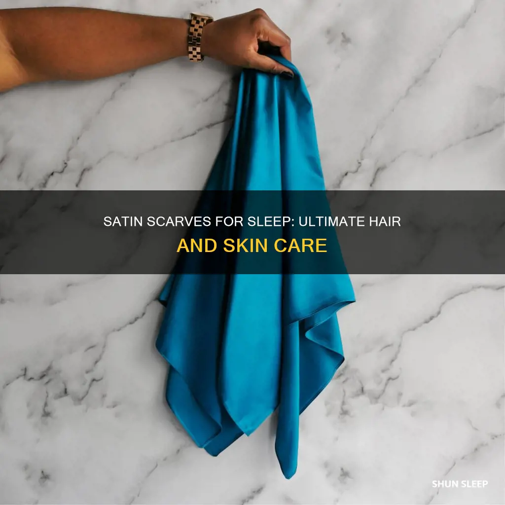 how to use a satin scarf for sleeping