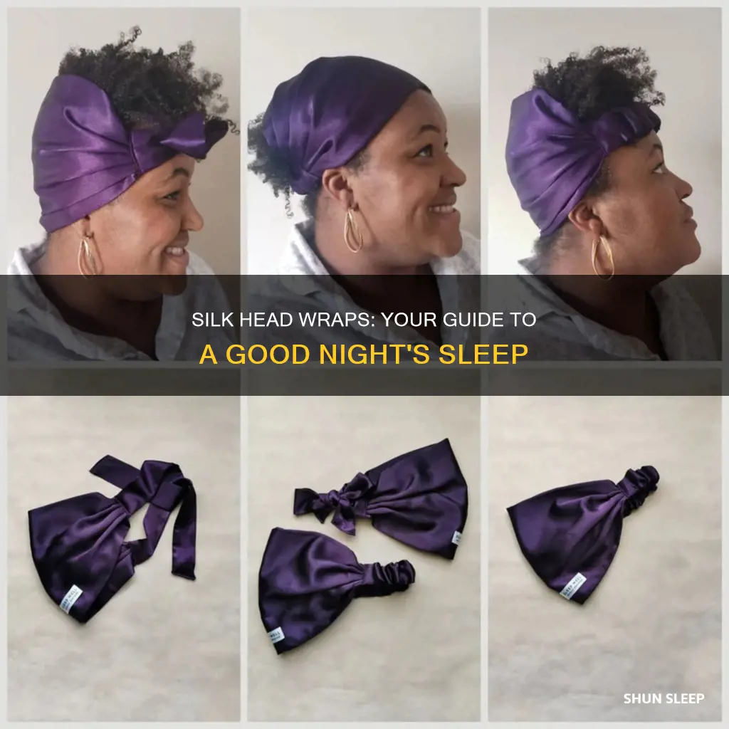 how to use a silk head wrap for sleeping