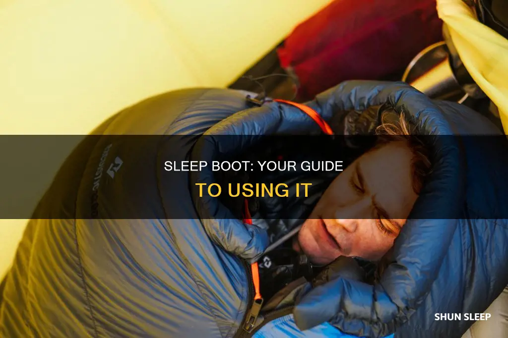 how to use a sleep boot