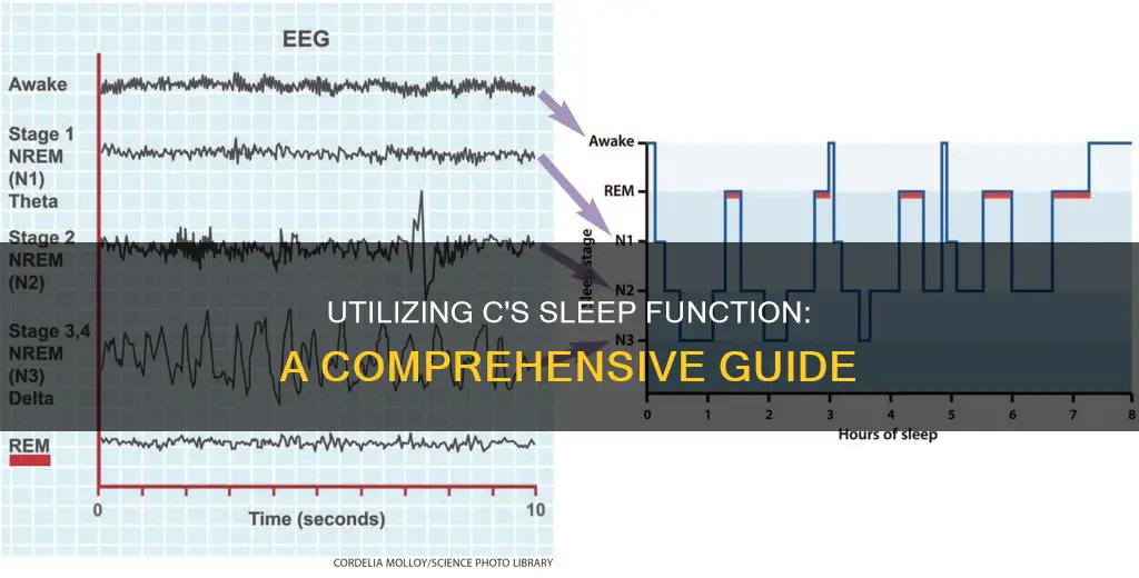 how to use a sleep function in c source