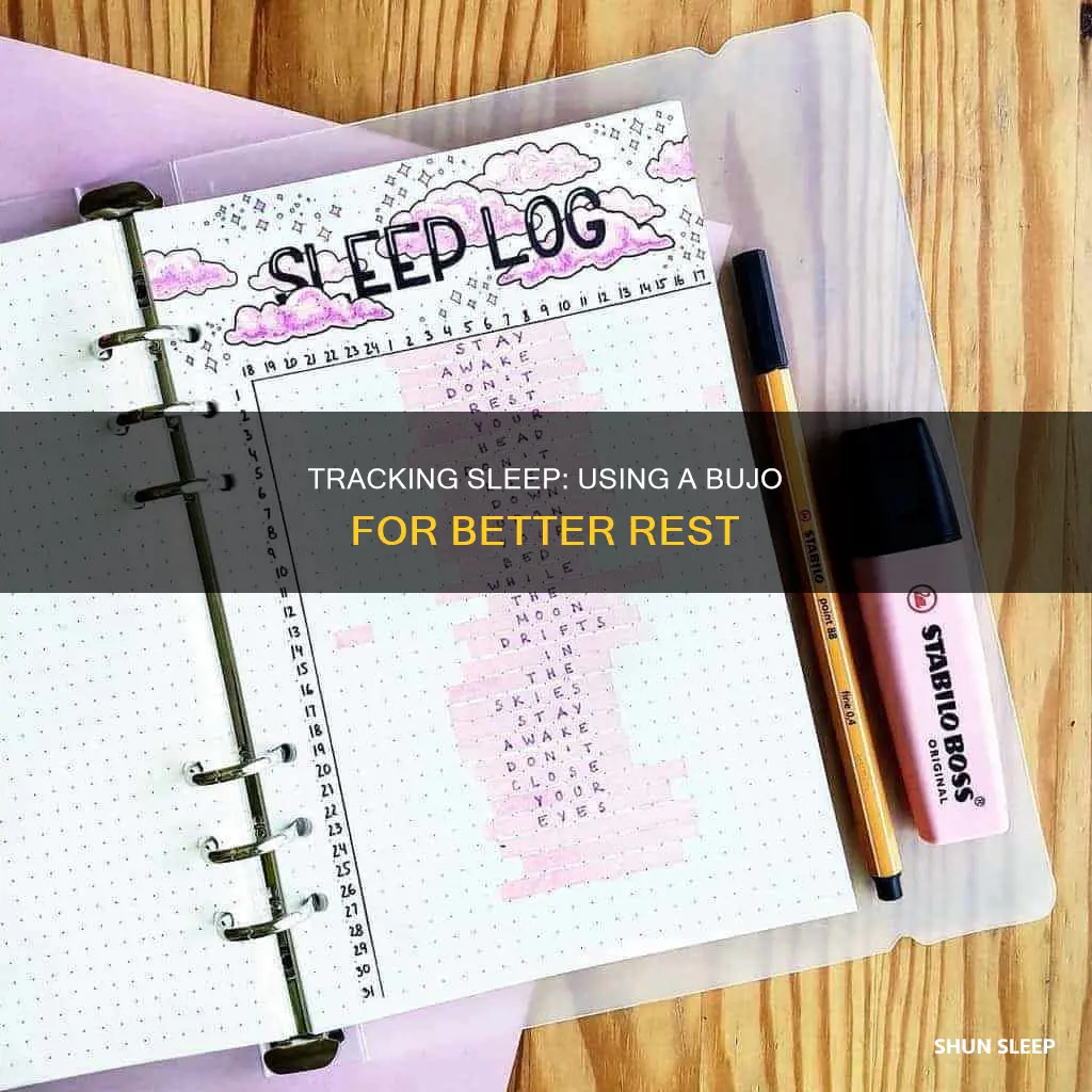 how to use a sleep tracker bujo