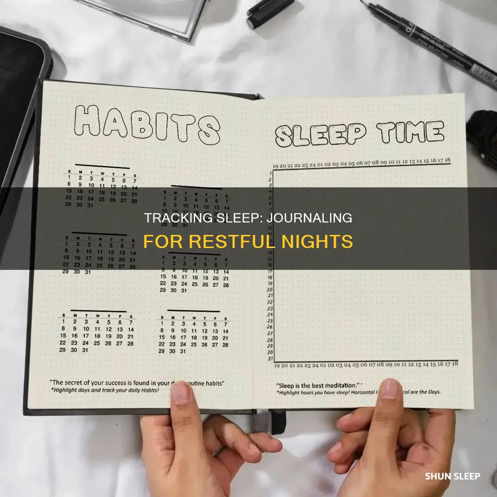 how to use a sleep tracker bullet journal