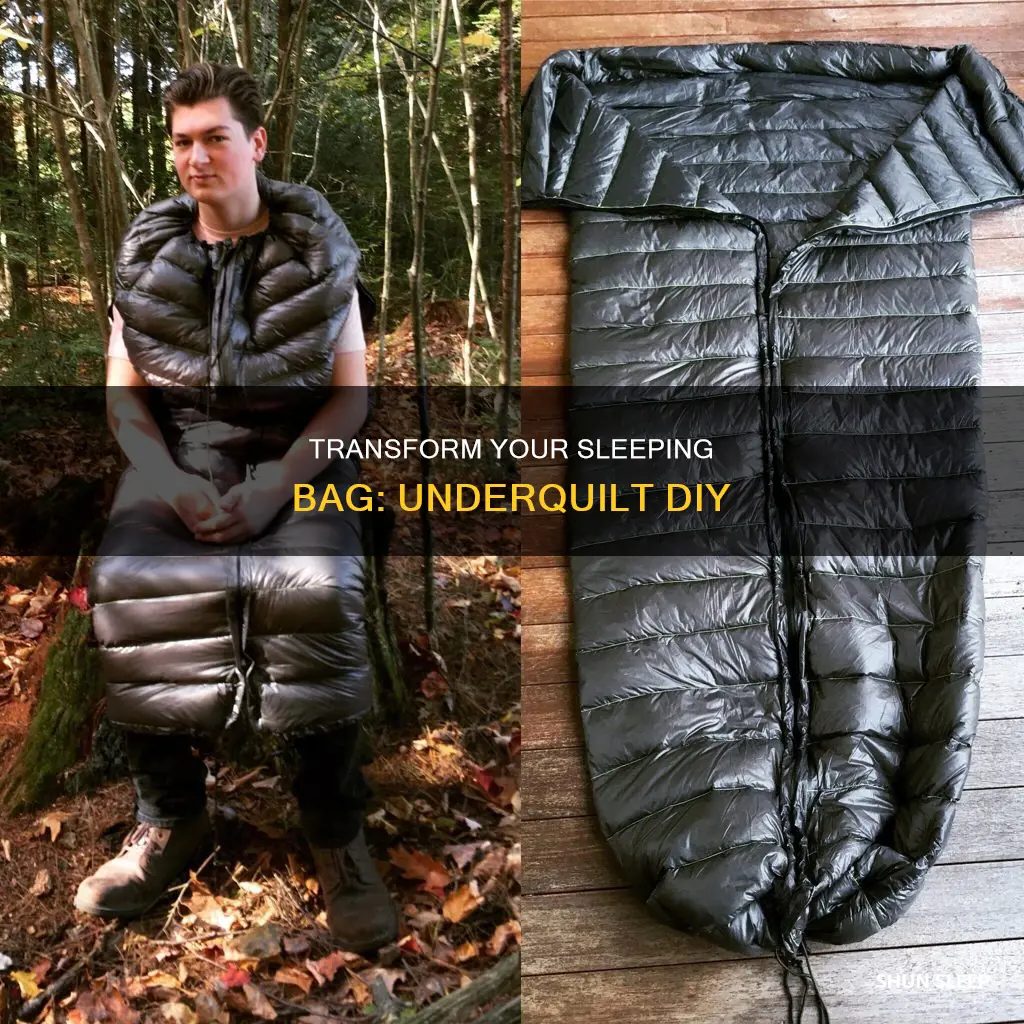 how to use a sleeping bag as an underquilt