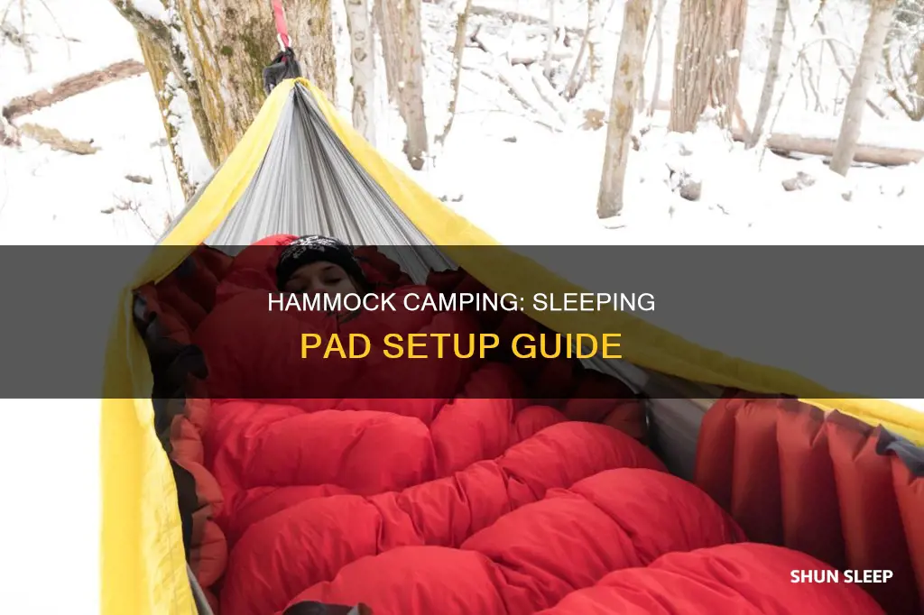 how to use a sleeping pad in a hammock