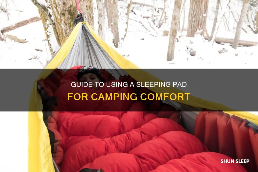 how to use a sleeping pad
