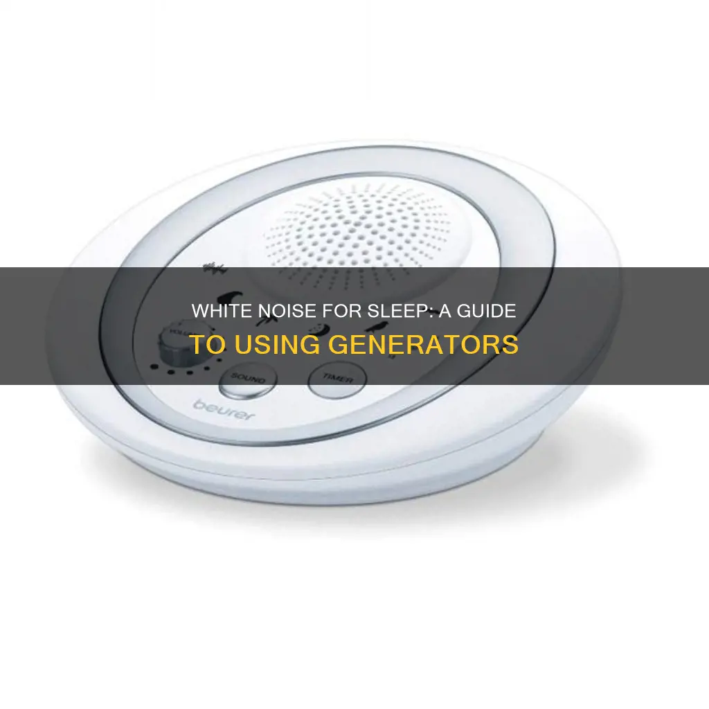 how to use a white noise generator for sleep