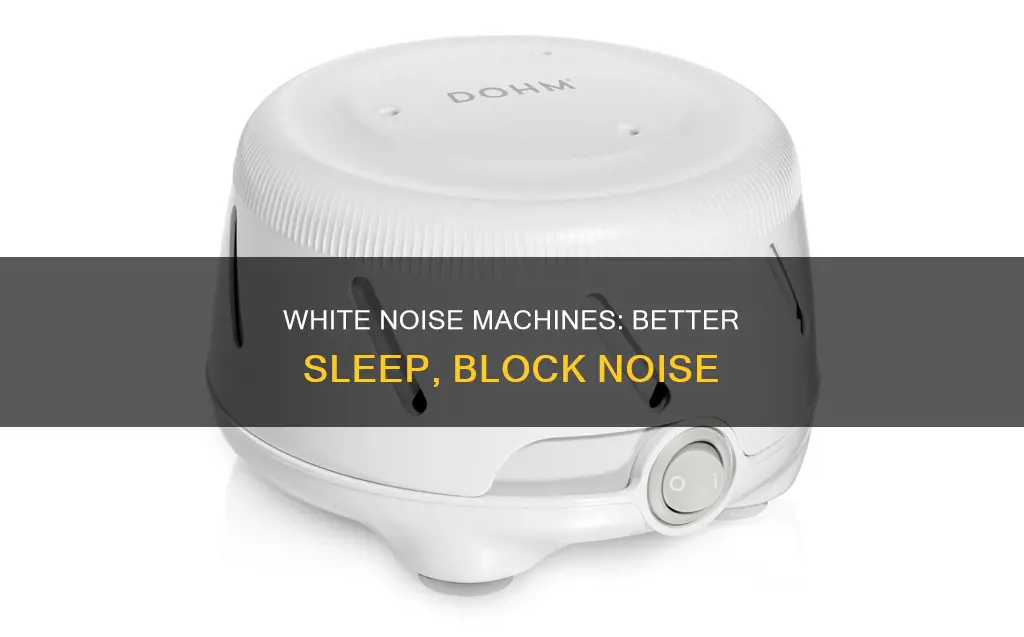 how to use a white noise machine for sleep