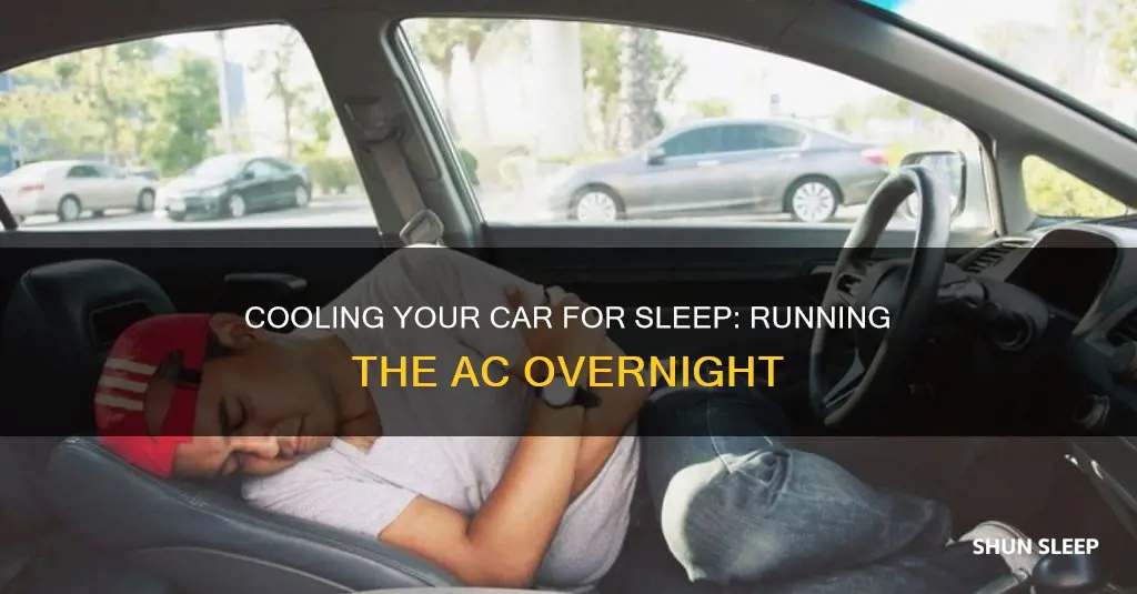 how to use ac when sleeping in a car