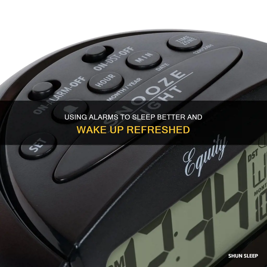 how to use alarm like sleep c