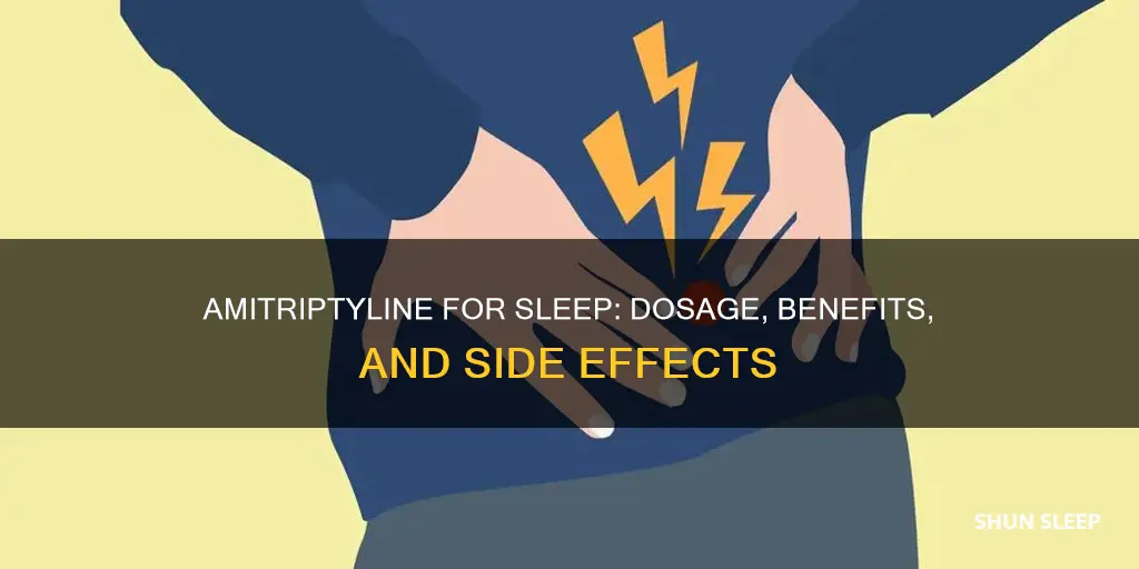 how to use amitriptyline for sleep