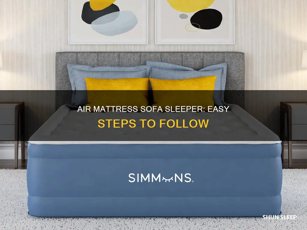 how to use an air mattress sofa sleeper
