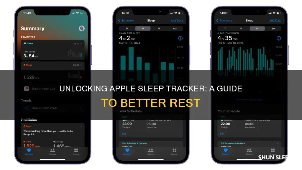 how to use apple sleep tracker