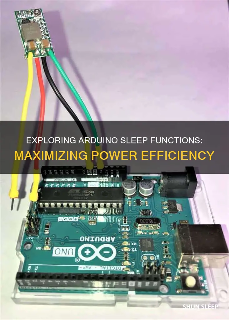how to use arduino sleep function