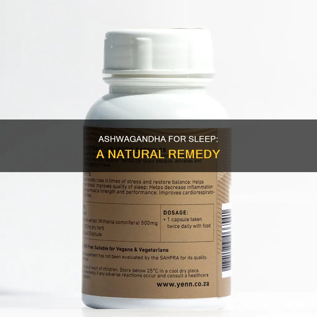 how to use ashwagandha for sleep