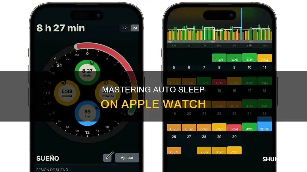 how to use auto sleep apple watch