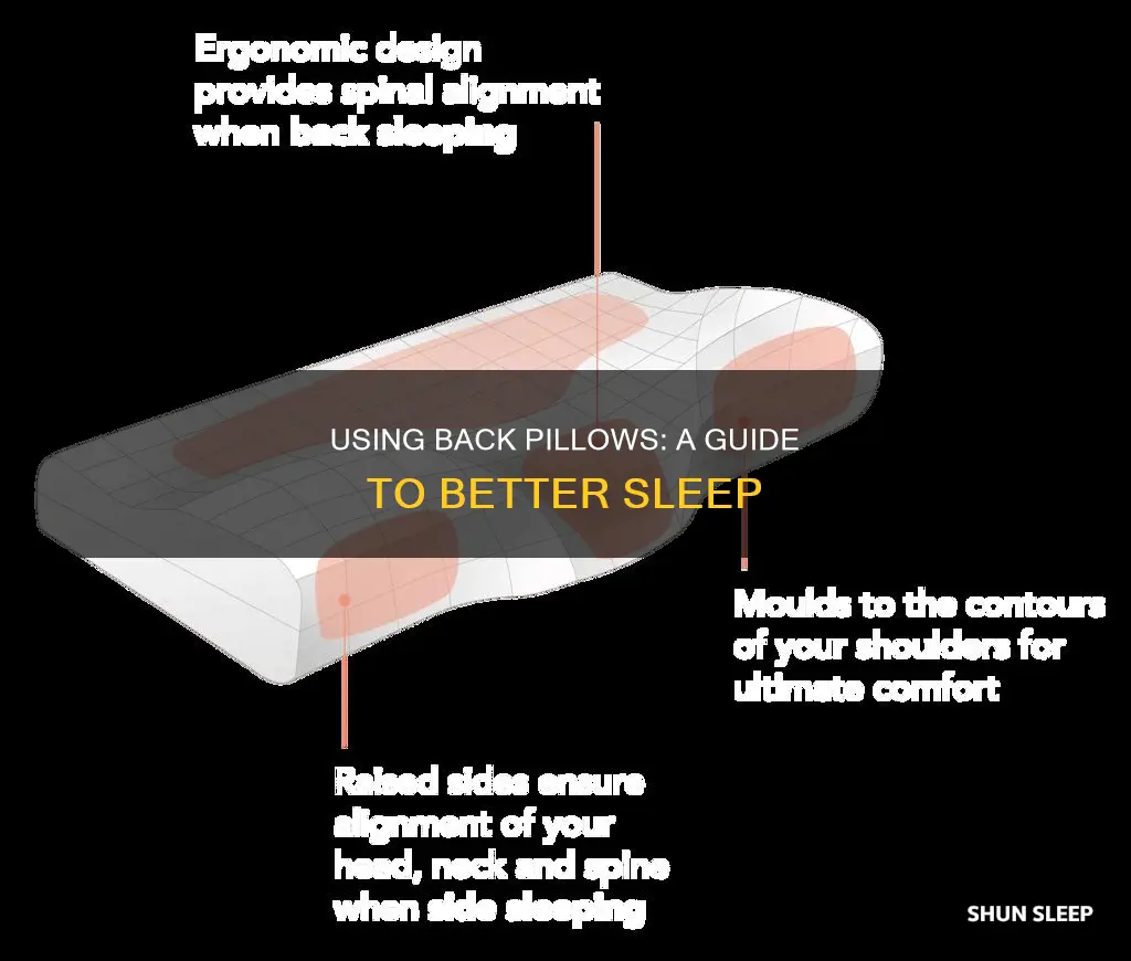 how to use back pillow while sleeping