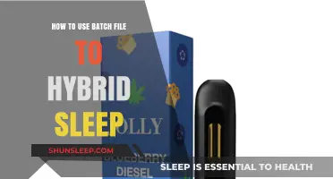 Utilizing Batch Files for Hybrid Sleep Mode