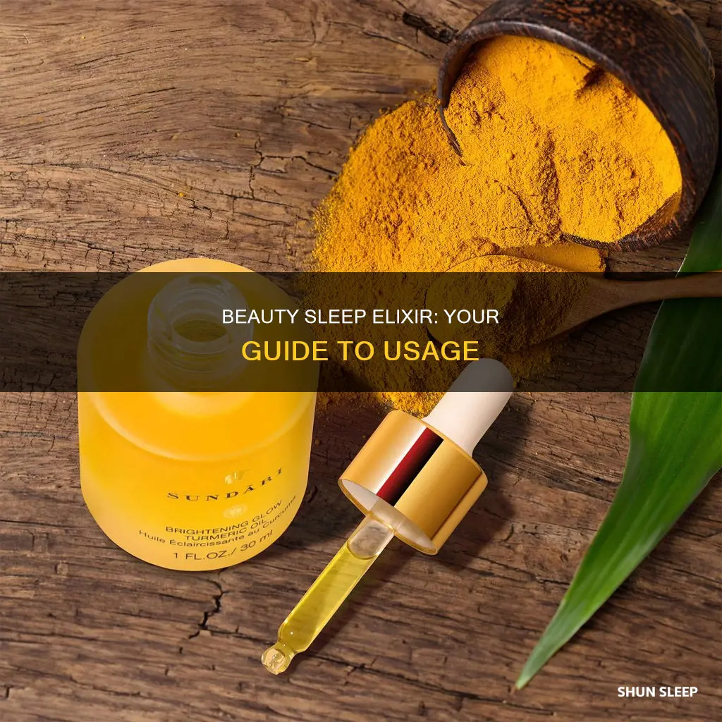 how to use beauty sleep elixir