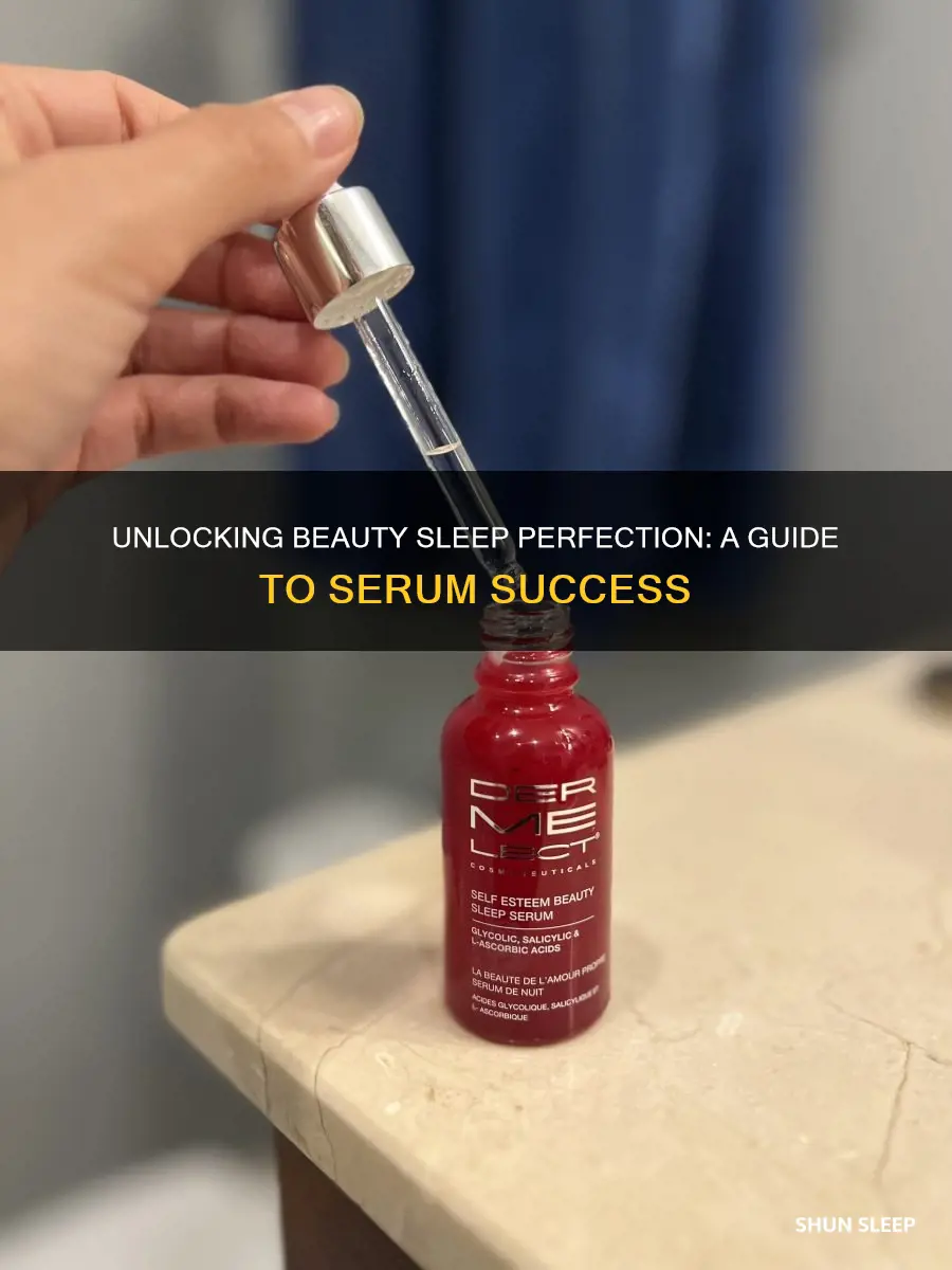 how to use beauty sleep pperfector serum