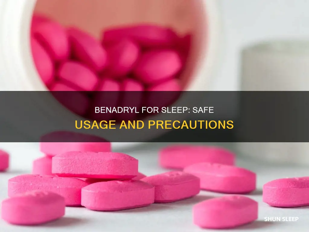 how to use benadryl as a sleep aid